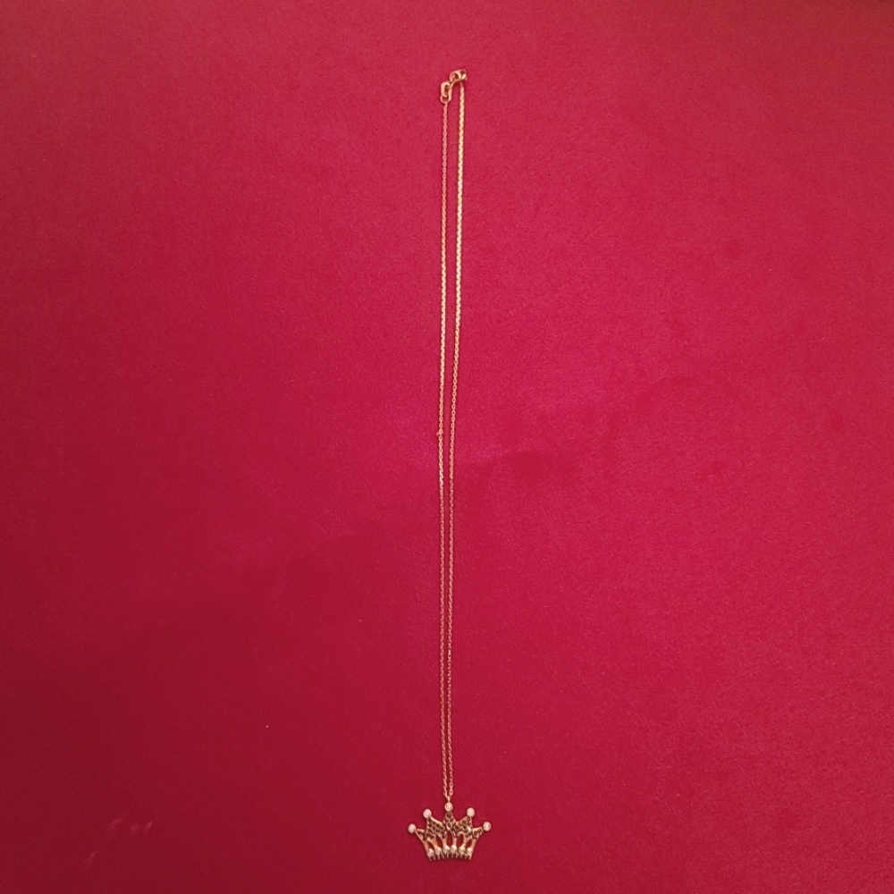 14K Crown Necklace
